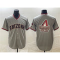 Arizona Diamondbacks Gray KLUNKIM Team Big Logo Cool Base Stitched Jersey 2