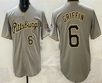 Pittsburgh Pirates #6 Konnor Griffin Grey KLUNKIM Limited Jersey