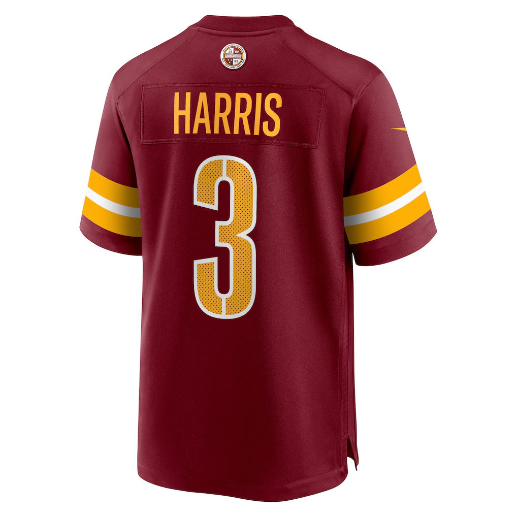 W.Commanders #3 Will Harris Burgundy KLUNKIM Team Game Jersey