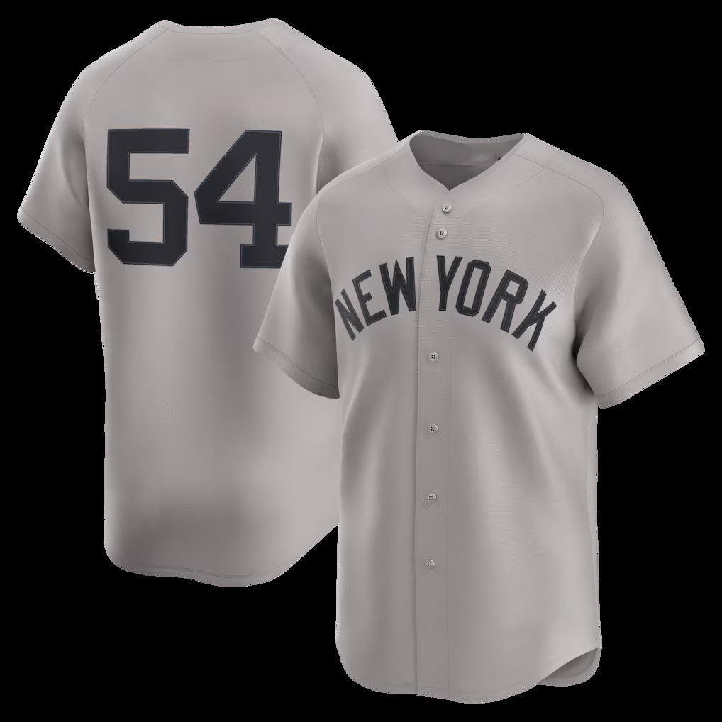New York Yankees #54 Max Fried Gray KLUNKIM Road Limited Player Jersey 2