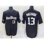 San Diego Padres #13 Manny Machado Black KLUNKIM Gothic Edition Vapor Limited Stitched Jersey