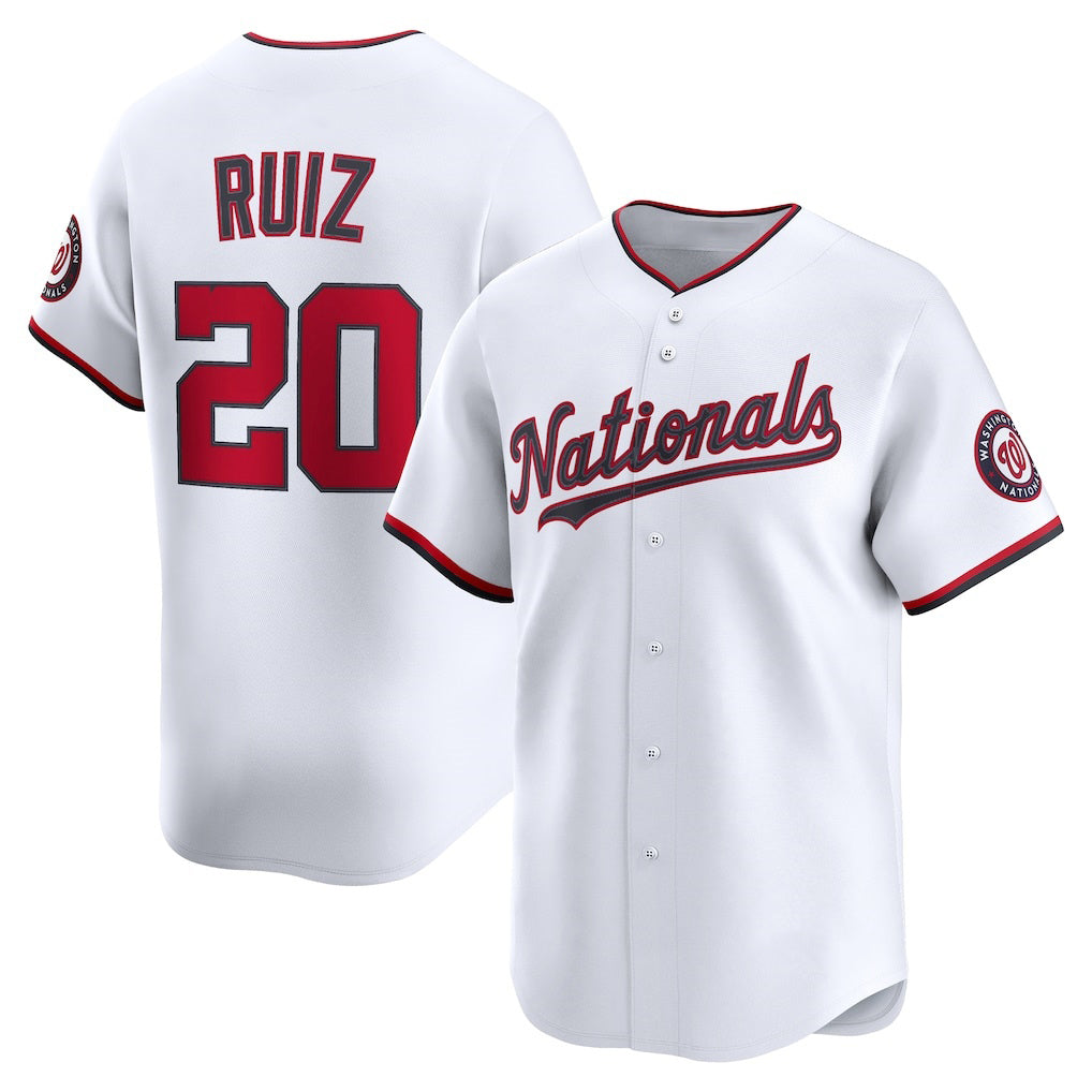 Washington Nationals #20 Keibert Ruiz White KLUNKIM Home Limited Player Jersey