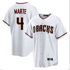 Arizona Diamondbacks #4 Ketel Marte Player White KLUNKIM Home Game Stitched Jerseys