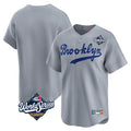 Los Angeles Dodgers Blank Player Gray KLUNKIM Game Limited Home World Series Stitched Jerseys
