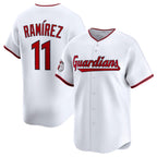 Cleveland Guardians #11 Jose Ramirez White KLUNKIM Home Limited Stitched Jersey