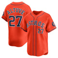 Houston Astros #27 Jose Altuve Orange KLUNKIM Alternate Limited Player Jersey
