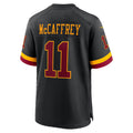 W.Commanders #11 Luke McCaffrey Black KLUNKIM Hail Raiser Alternate Game Jersey