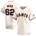 San Francisco Giants #62 Logan Webb Cream KLUNKIM Cool Base Stitched Jersey