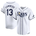 Tampa Bay Rays #13 Junior Caminero White KLUNKIM Home Limited Player Jersey
