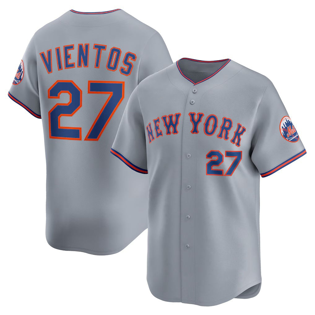 New York Mets #27 Mark Vientos Gray KLUNKIM All-Star Limited Jersey