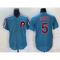 Philadelphia Phillies #5 Bryson Stott Blue KLUNKIM Cool Base Stitched Jersey