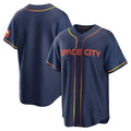 Houston Astros Blank Player Navy KLUNKIM City Connect Home Game Stitched Jerseys
