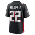 A.Falcons #22 Clark Phillips III Black KLUNKIM Team Game Jersey