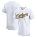 Los Angeles Dodgers Blank Player White Gold KLUNKIM Limited Elite Home Stitched Jerseys