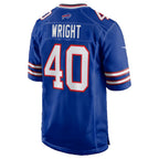 B.Bills #40 Matthew Wright Royal KLUNKIM Team Game Jersey