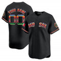 Custom Boston Red Sox Mexico Vapor Premier Limited Jersey ¨C Black KLUNKIM