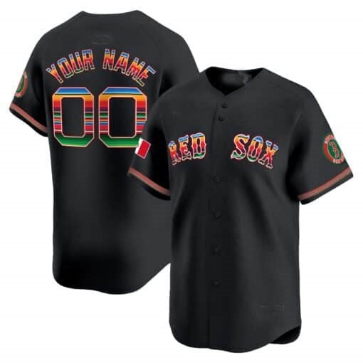 Custom Boston Red Sox Mexico Vapor Premier Limited Jersey ¨C Black KLUNKIM