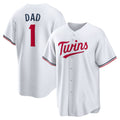 Minnesota Twins #1 Dad White KLUNKIM Home Replica Jersey