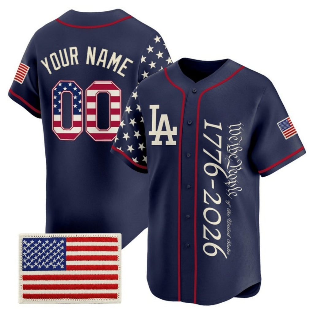 Custom Los Angeles Angels  America 250 Edition Vapor Premier Limited Navy KLUNKIM Stitched Jerseys
