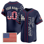 Custom Los Angeles Angels  America 250 Edition Vapor Premier Limited Navy KLUNKIM Stitched Jerseys