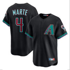 Arizona Diamondbacks #4 Ketel Marte Player Black KLUNKIM Fashion Out Home Game Stitched Jerseys