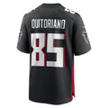 A.Falcons #85 Teagan Quitoriano Black KLUNKIM Team Game Jersey