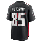 A.Falcons #85 Teagan Quitoriano Black KLUNKIM Team Game Jersey