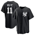 New York Yankees #11 Anthony Volpe Black KLUNKIM Fashion Replica Player Jersey