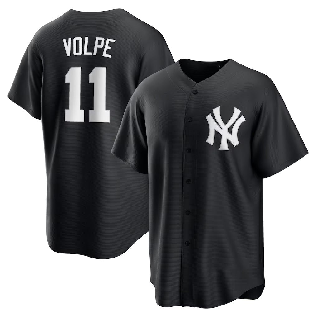 New York Yankees #11 Anthony Volpe Black KLUNKIM Fashion Replica Player Jersey