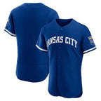 Kansas City Royals Blank Blue KLUNKIM Flex Base Stitched Jersey