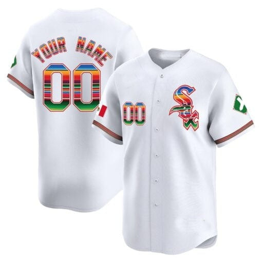 Custom Chicago White Sox Mexico Vapor Premier Limited Jersey V2- All Stitched-White KLUNKIM