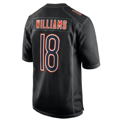 C.Bears #18 Caleb Williams Black Fashion Vapor Limited Jersey Stitched American Football Jerseys