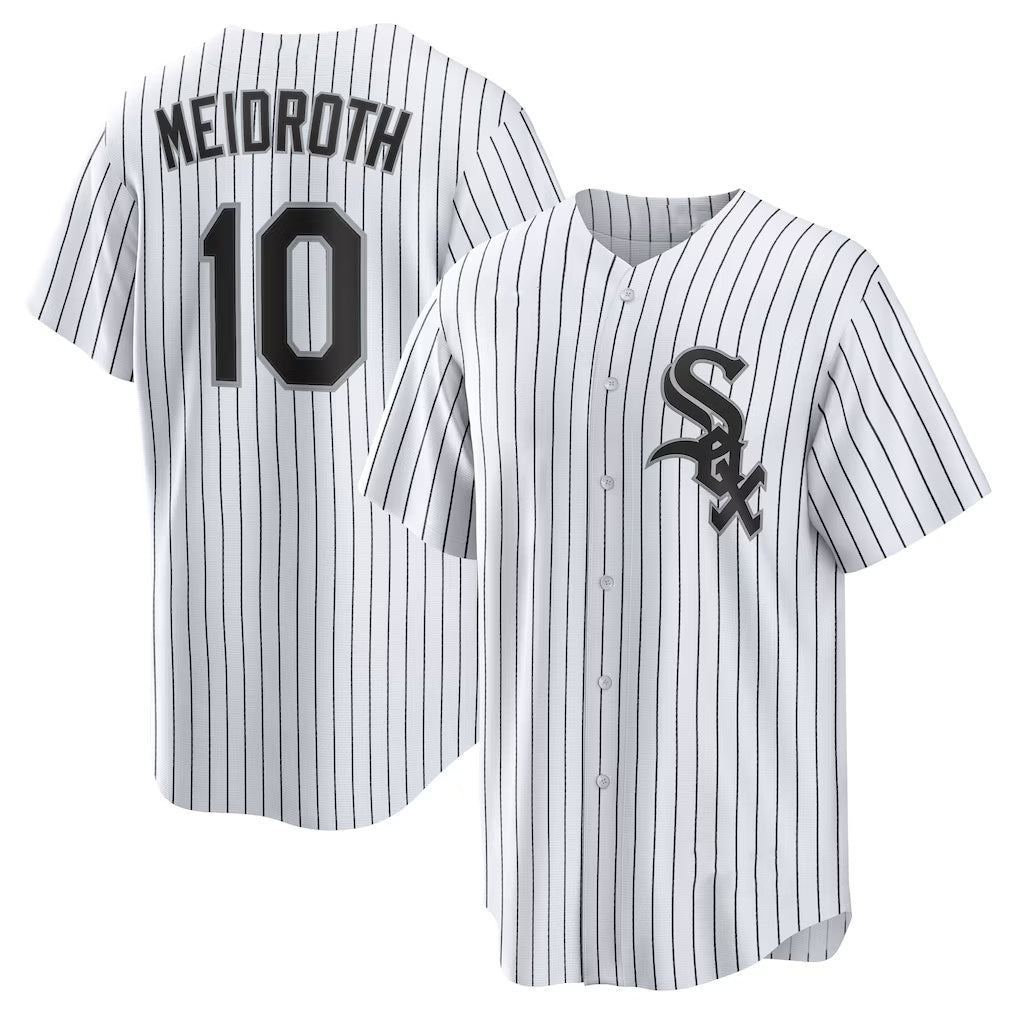 Chicago White Sox #10 Chase Meidroth White KLUNKIM Home Replica Jersey