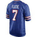 B.Bills #7 Doug Flutie Royal KLUNKIM Game Retired Player Jersey