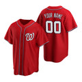 Custom Washington Nationals Red KLUNKIM Stitched Cool Base Jersey