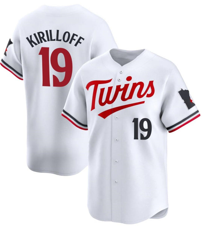 Minnesota Twins #19 Alex Kirilloff White KLUNKIM 2024 Home Limited Stitched Jersey