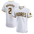 San Diego Padres #2 Xander Bogaerts White KLUNKIM Home Elite Jersey