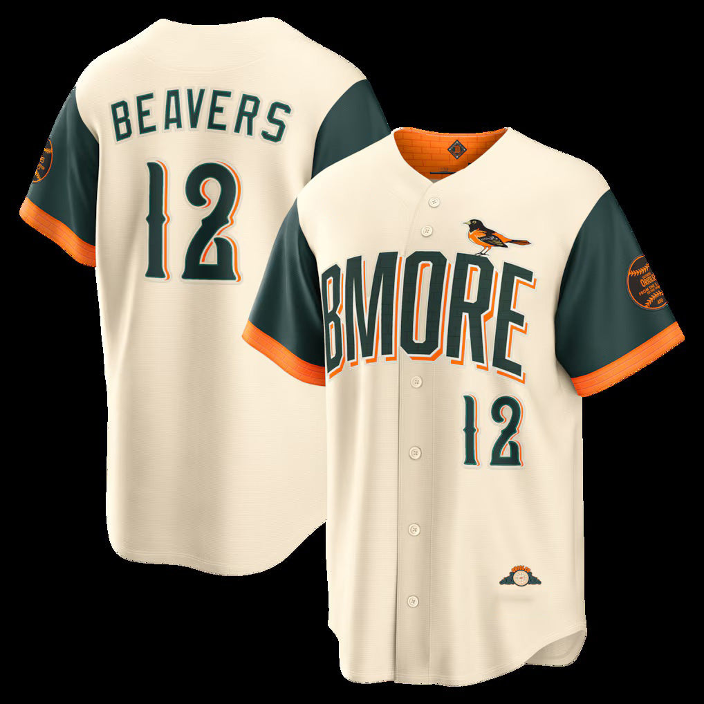 Baltimore Orioles #12 Dylan Beavers Natural KLUNKIM 2026 City Connect Stadium Jersey