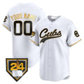 Custom Chicago Cubs 2024 Spring Training Patch Vapor Premier Limited Jersey ¨C White KLUNKIM