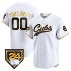 Custom Chicago Cubs 2024 Spring Training Patch Vapor Premier Limited Jersey ¨C White KLUNKIM