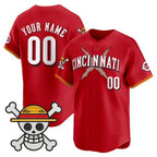 Custom Cincinnati Reds x One Piece Red KLUNKIM Vapor Premier Limited Jersey - Stitched