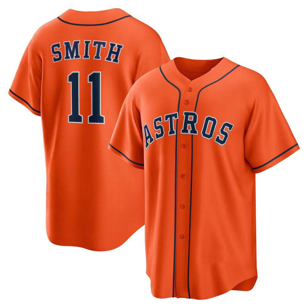 Houston Astros #11 Cam Smith Orange KLUNKIM Alternate Replica Jersey
