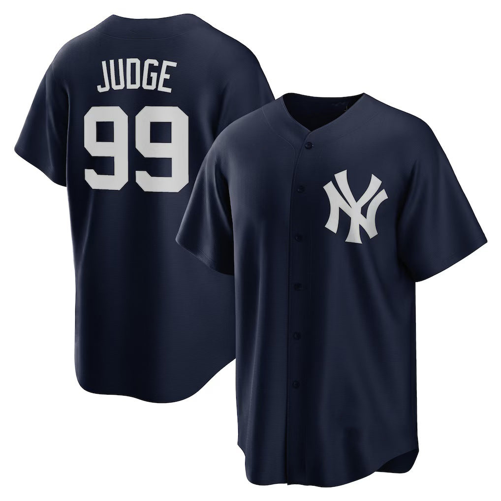 New York Yankees #99 Aaron Judge Navy KLUNKIM 2020 Spring Training Replica Player Jersey