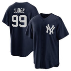 New York Yankees #99 Aaron Judge Navy KLUNKIM 2020 Spring Training Replica Player Jersey