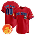 Custom Cincinnati Reds x Dragon Ball Red KLUNKIM Vapor Premier Limited Jersey - All Stitched