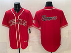 Texas Rangers Team Big Logo Red KLUNKIM 2026 City Connect Stadium Stitched Jersey