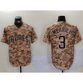 San Diego Padres #3 Jackson Merrill Camo KLUNKIM Cool Base Stitched Jersey