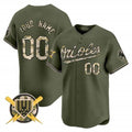 Custom Baltimore Orioles Armed Forces Day Vapor Premier Limited Jersey ¨C All Stitched-Green KLUNKIM