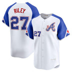 Atlanta Braves #27 Austin Riley White KLUNKIM City Connect Limited Player Jersey