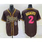 San Diego Padres #2 Xander Bogaerts Brown KLUNKIM NEW 2023 City Connect Cool Base Stitched Jersey 2